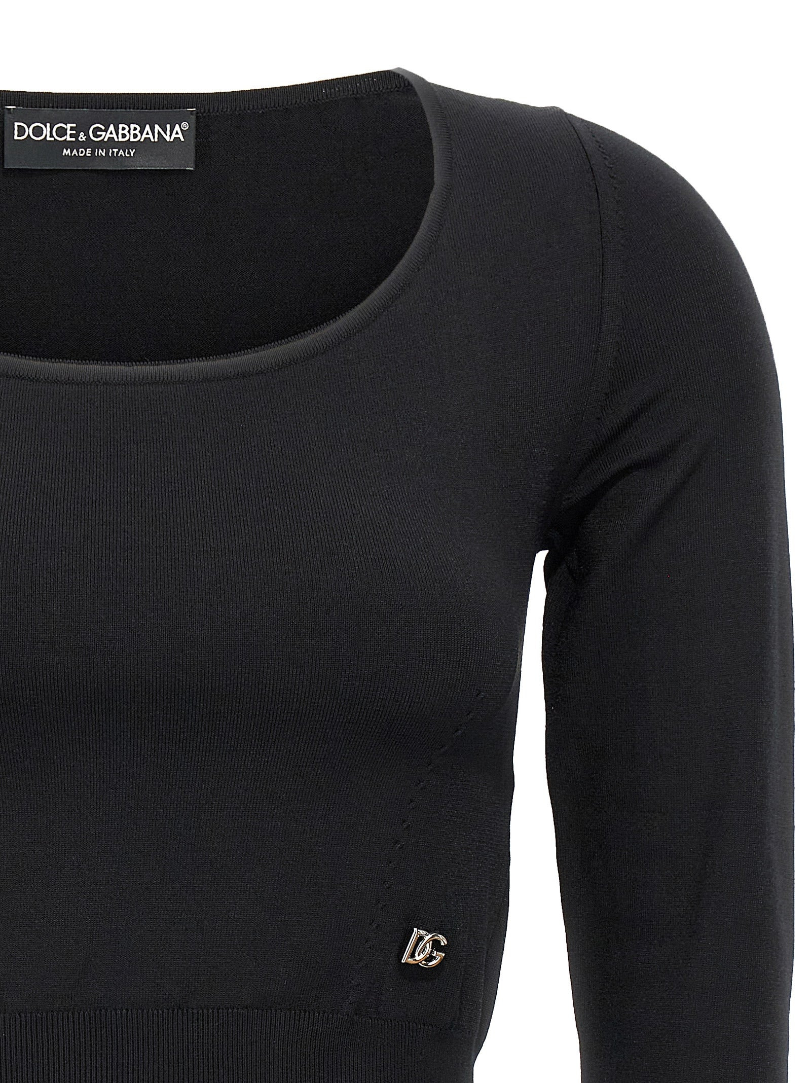 Dolce & Gabbana Women Logo Cropped Sweater - 3
