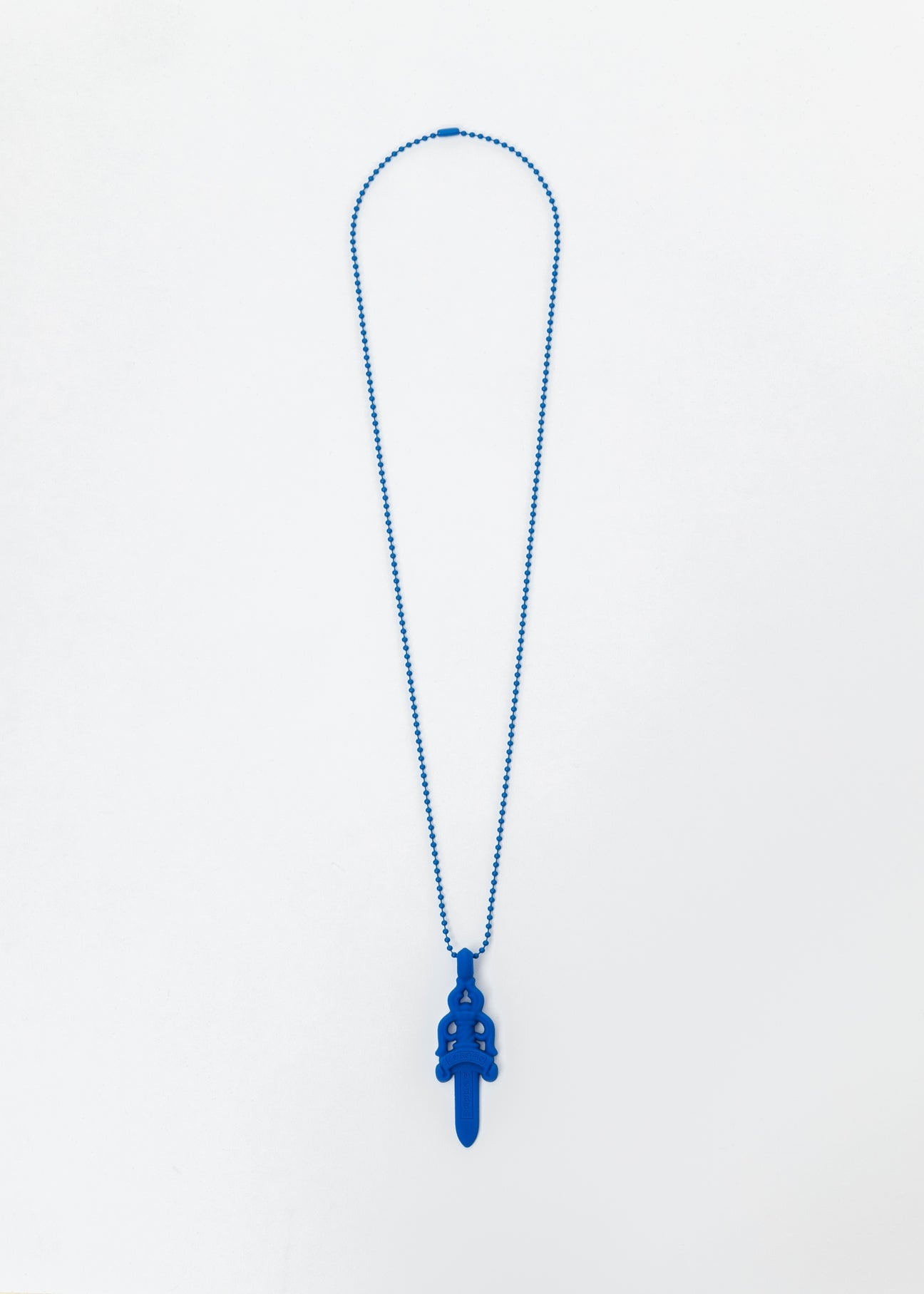 Blue Resin Sword Necklace - 2
