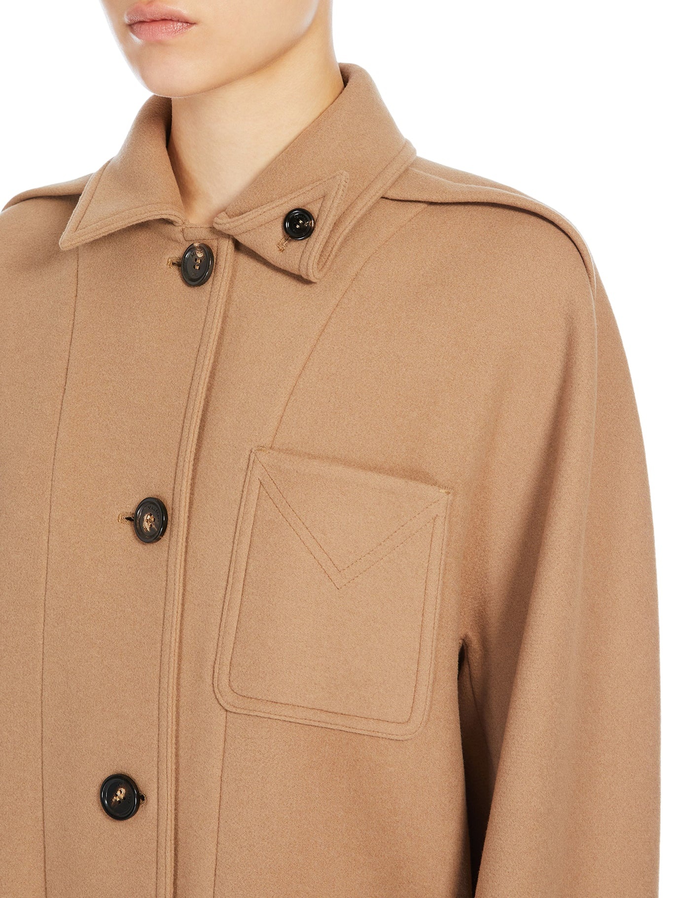 WOOL AND CASHMERE SHIRT COAT - 5