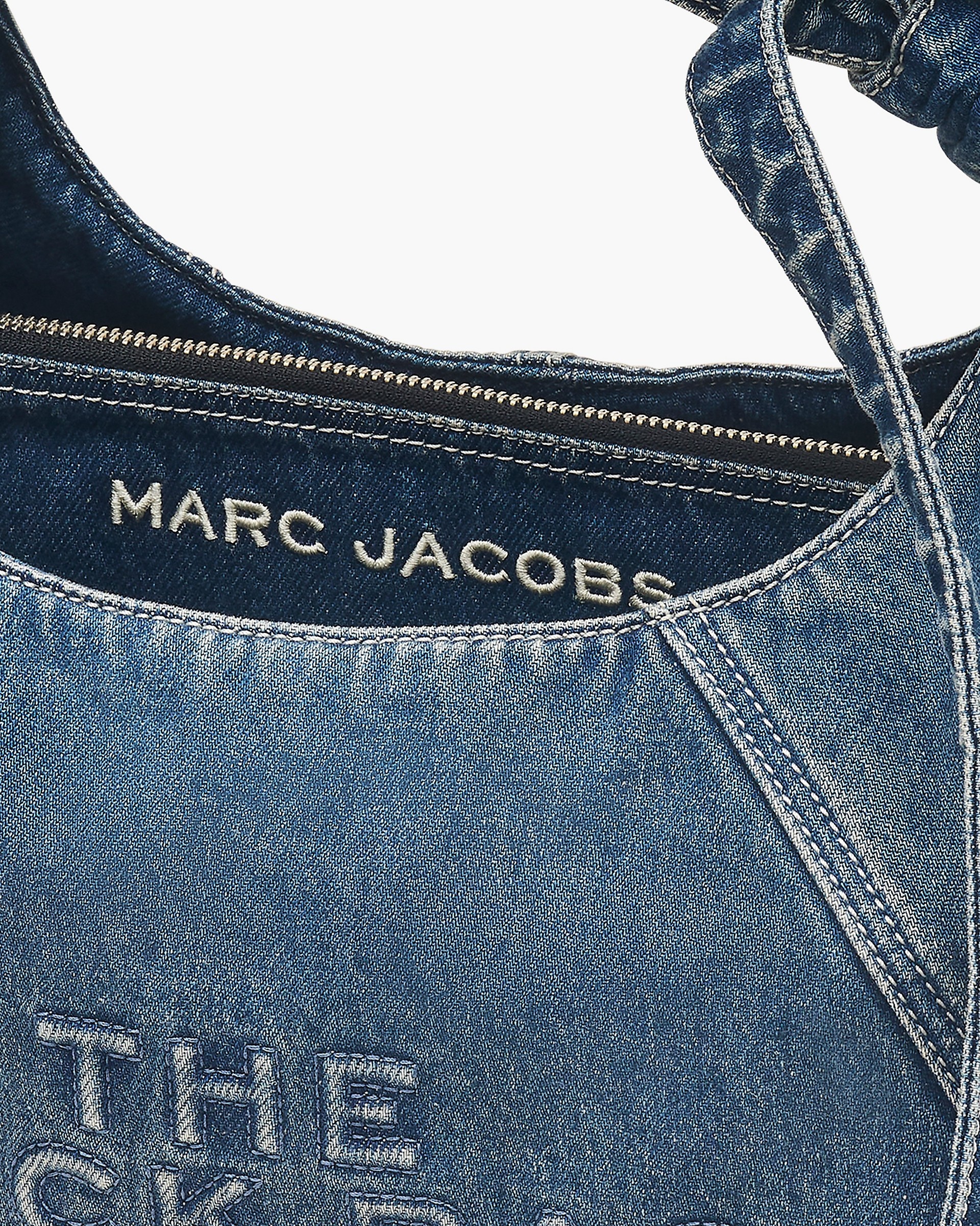 THE BOW DENIM SACK BAG - 5