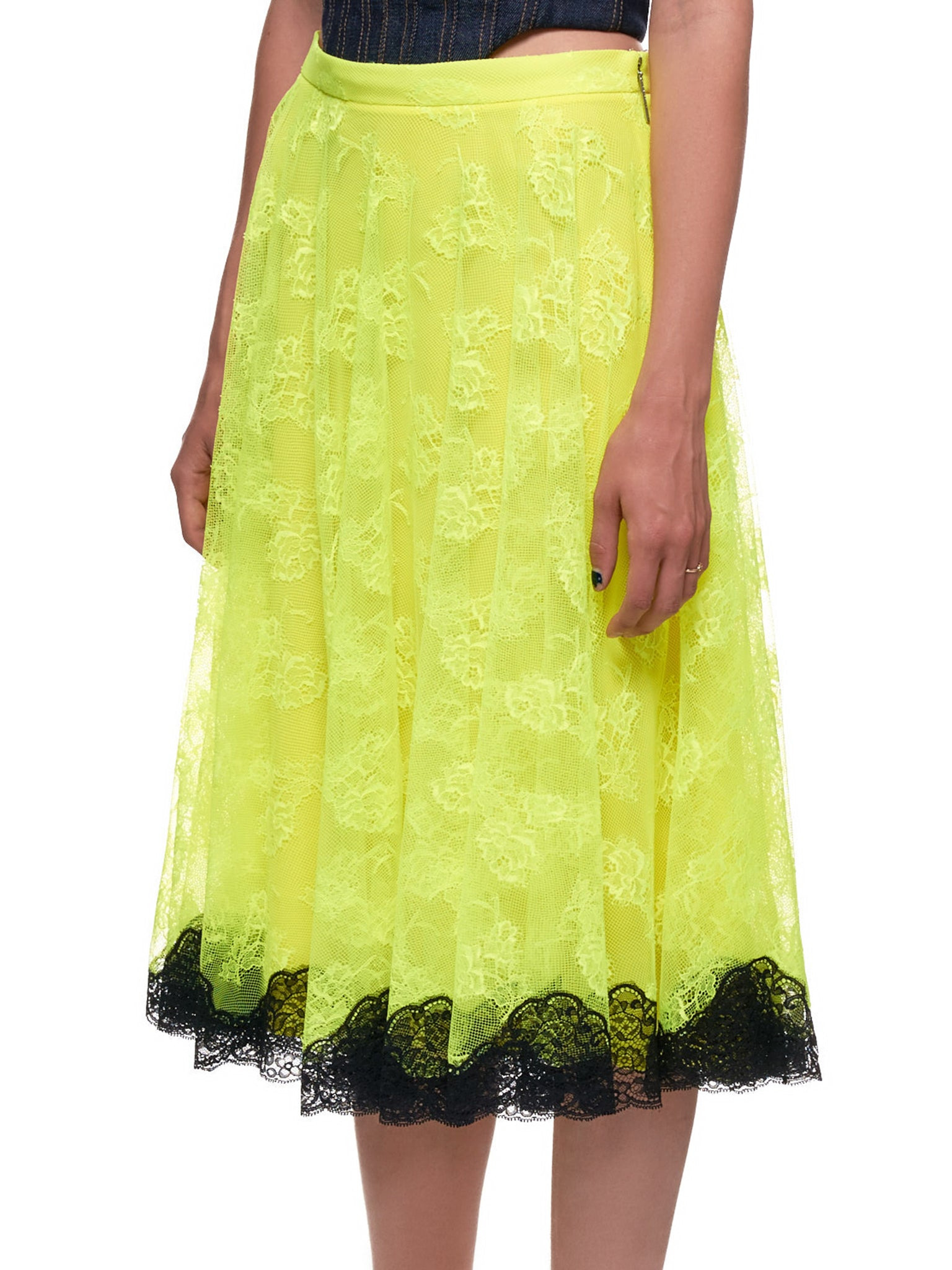 Chantilly Lace Neon Midi Skirt - 4