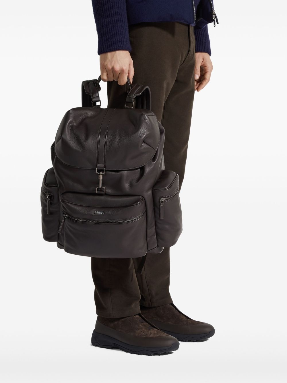 leather backpack - 2