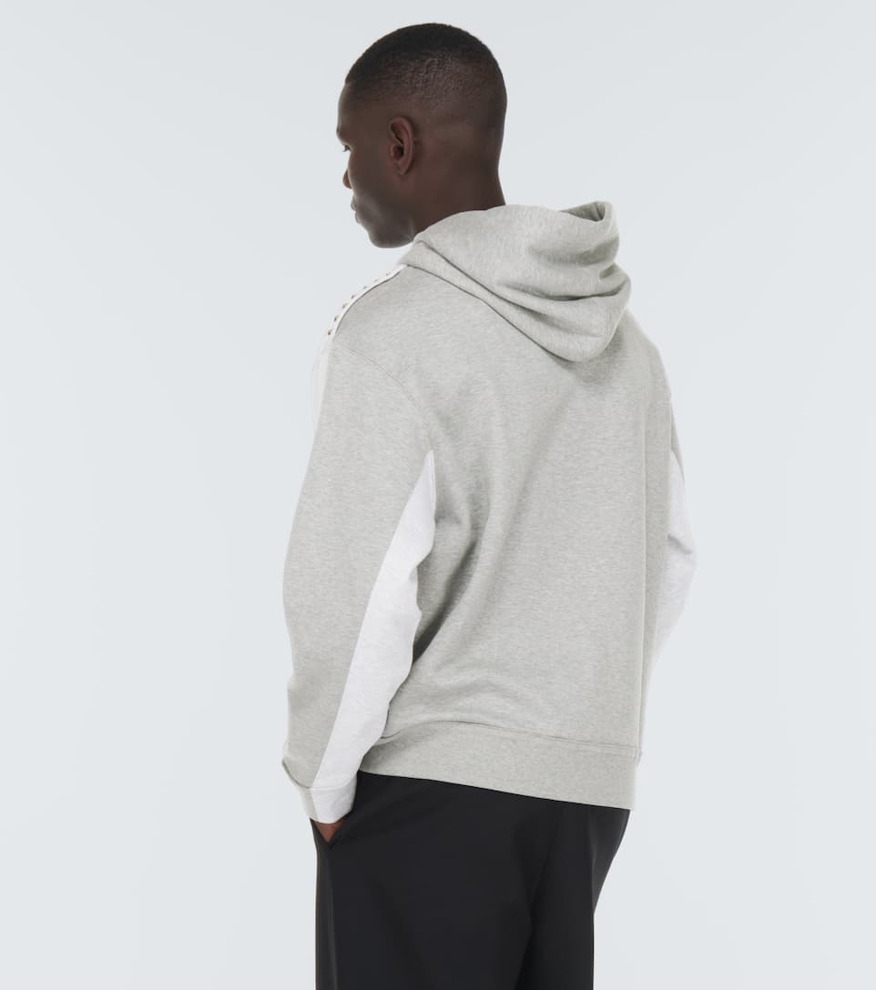 Rockstud cotton jersey hoodie - 4