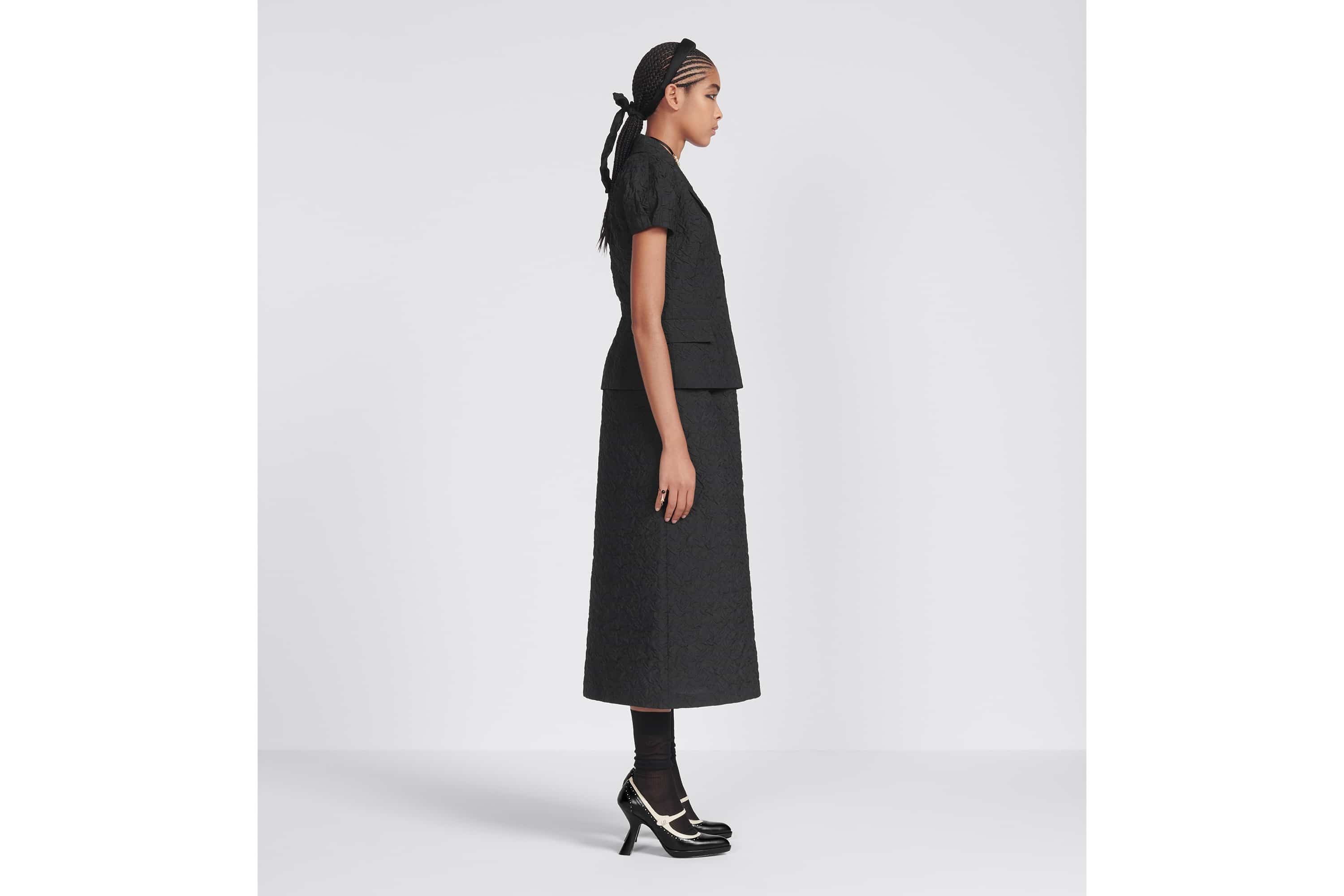 Mid-Length Straight-Cut Skirt - 5