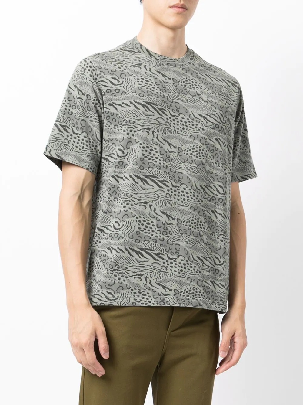 all-over animal-print T-shirt - 3