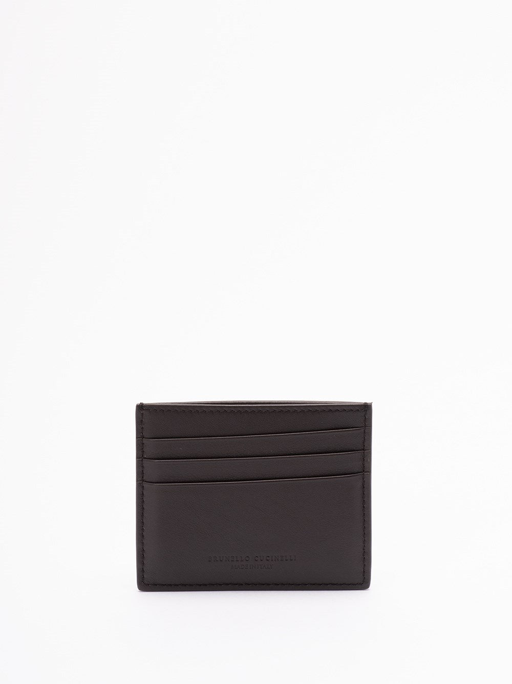 Brunello Cucinelli Men Leather Cardholder - 2