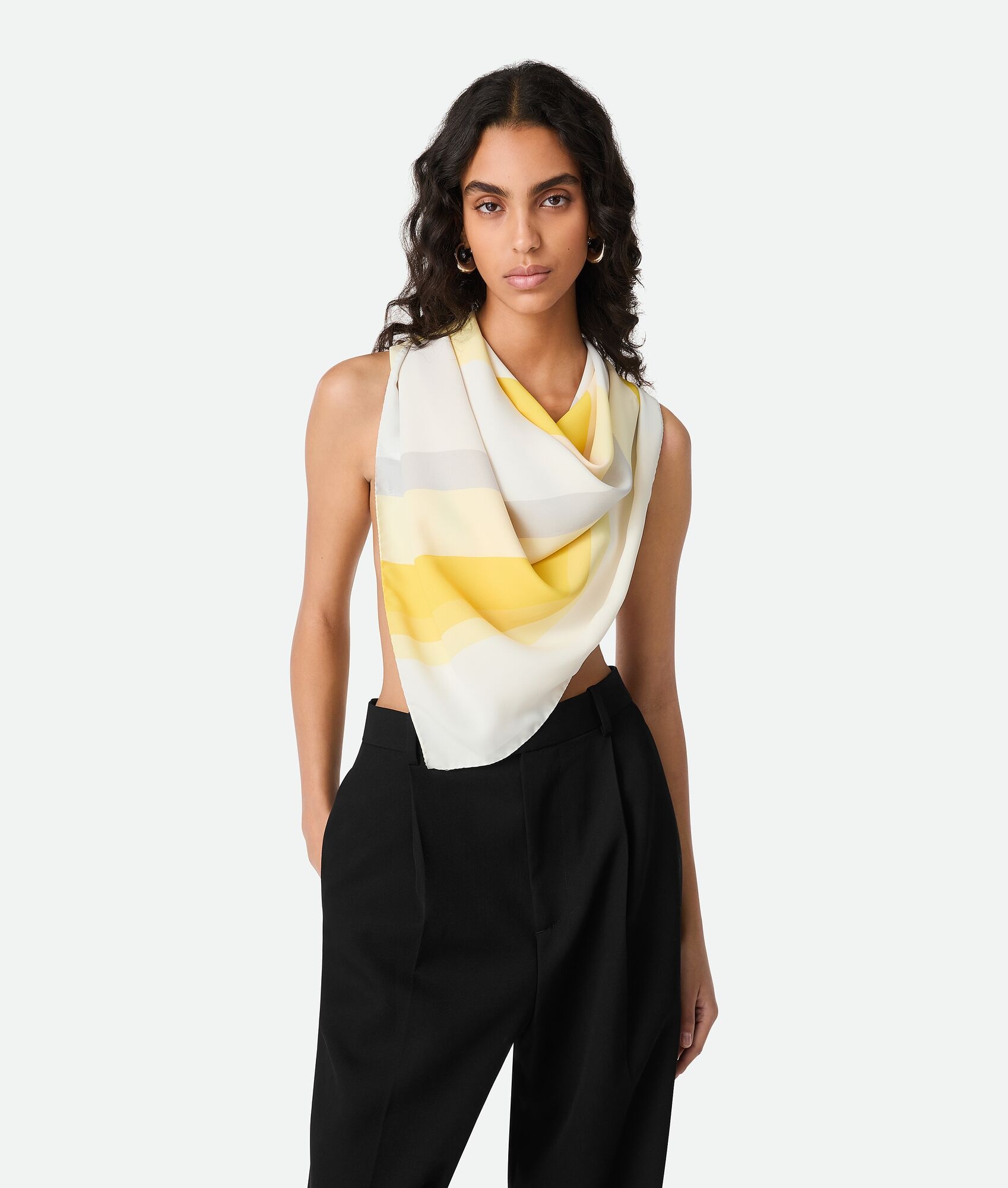 Silk Twill Striped Foulard - 2