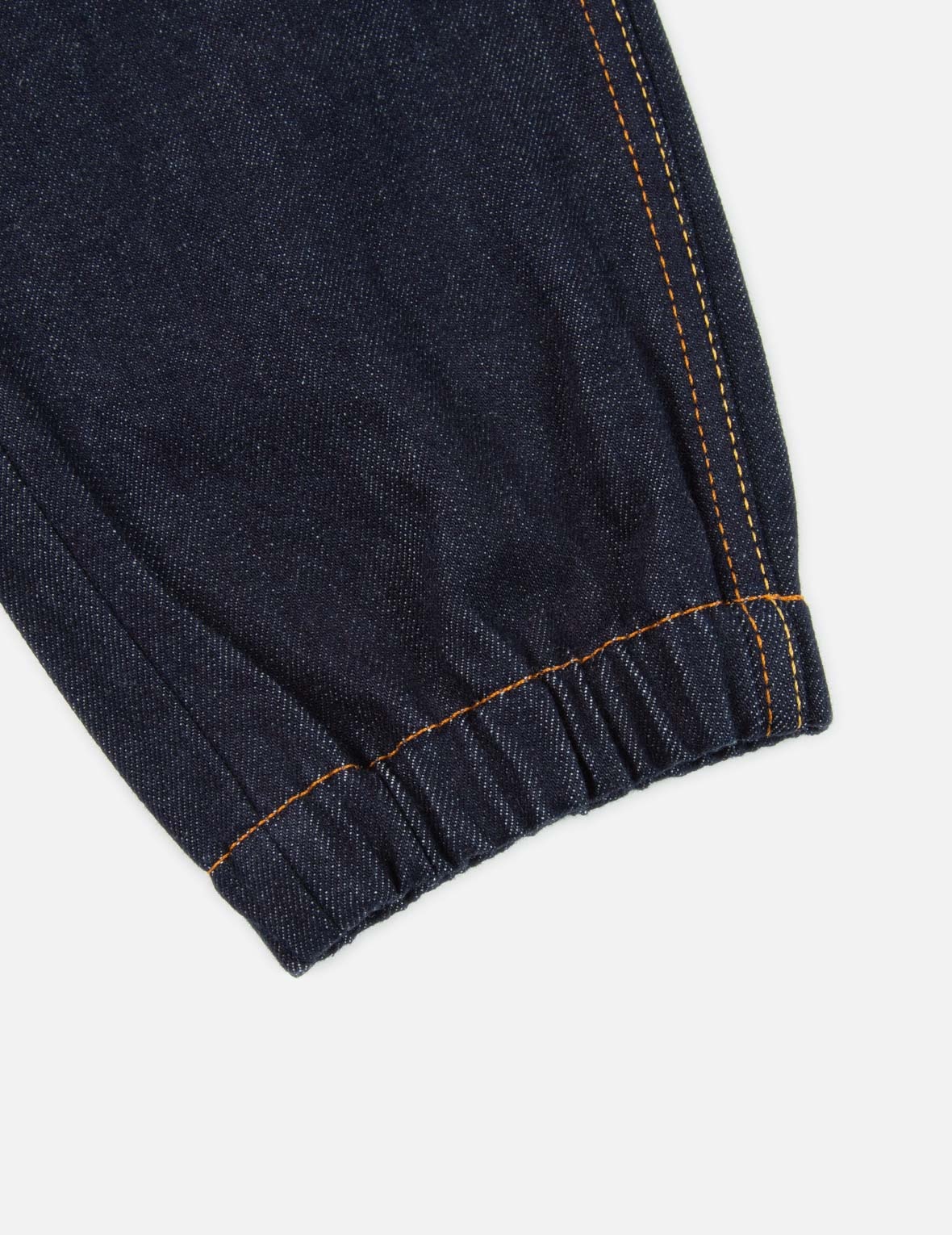 LOGO AND KANJI APPLIQUÉ DENIM JOGGER PANTS - 8