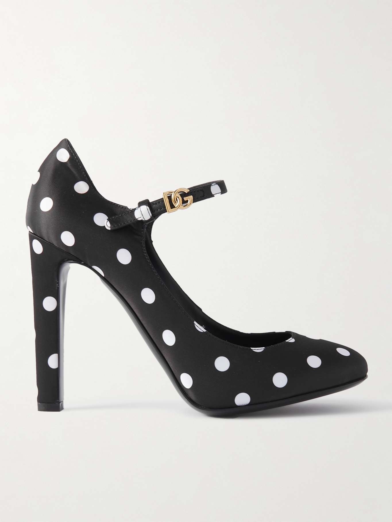 Bianca polka-dot satin pumps - 1