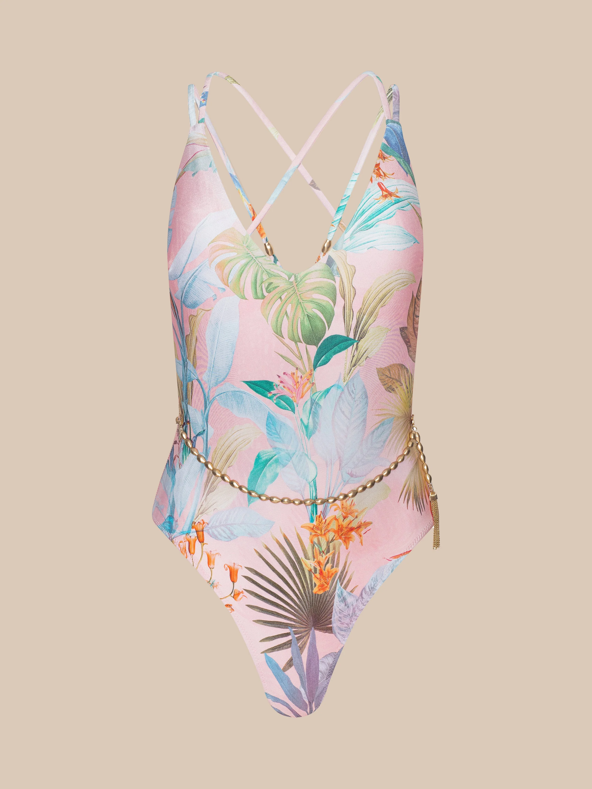 Breana Plunge One-Piece Swimsuit - 1