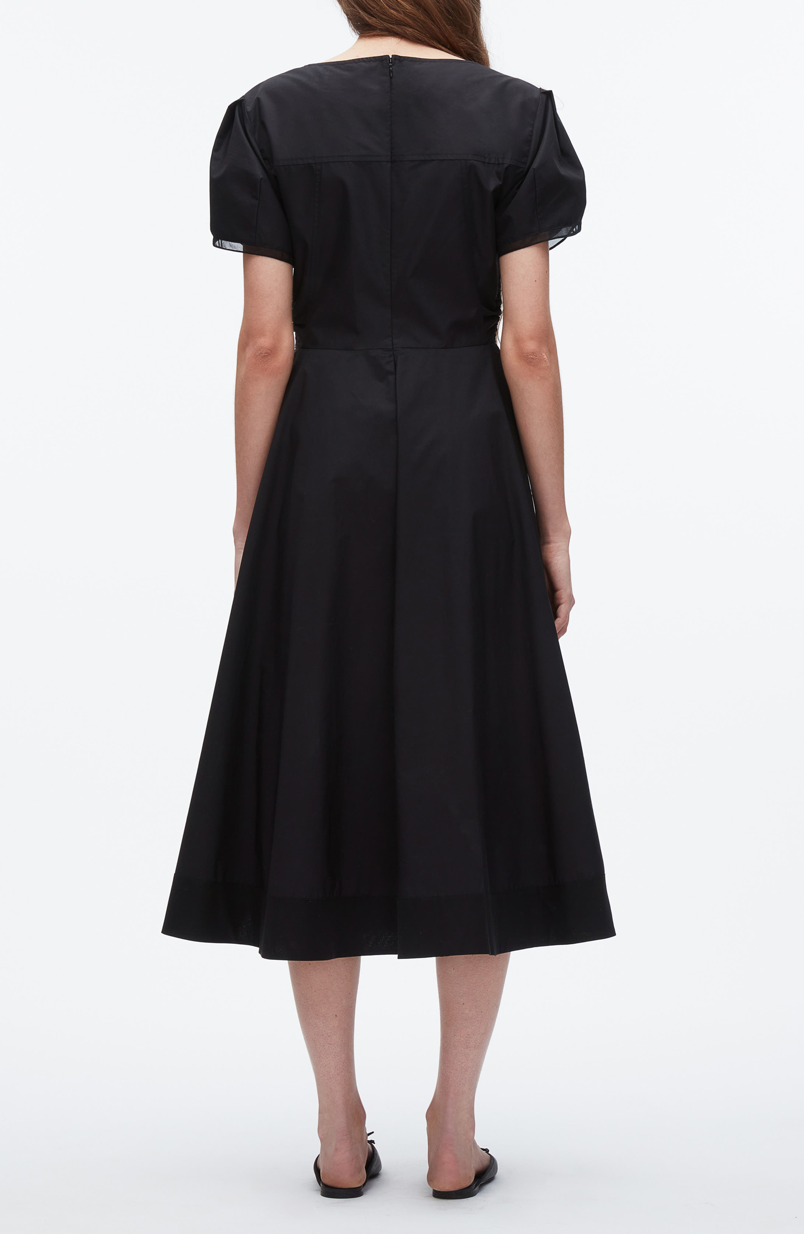 3.1 Phillip Lim Tulip Sleeve A-Line Dress in Black at Nordstrom - 2