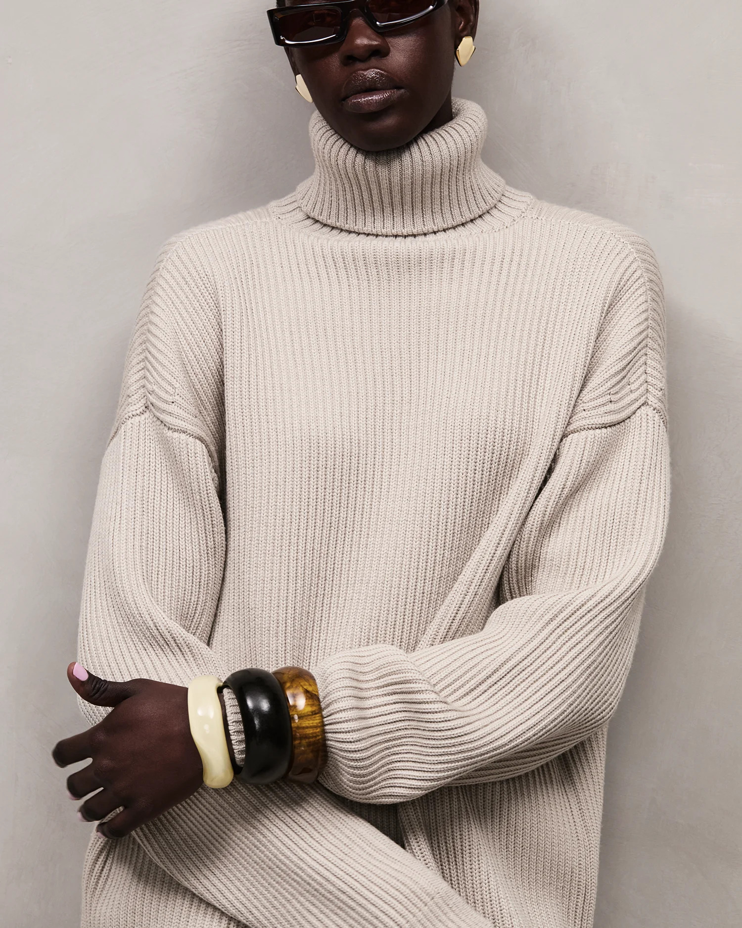 CHUNKY TURTLENECK BEIGE - 4