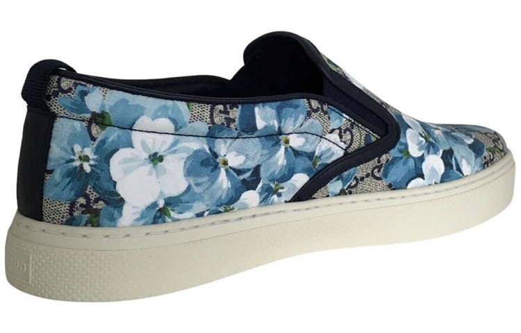 Gucci GG Supreme Canvas Slip-On 'Blue Floral' 546152-KU2E0-8471 - 4