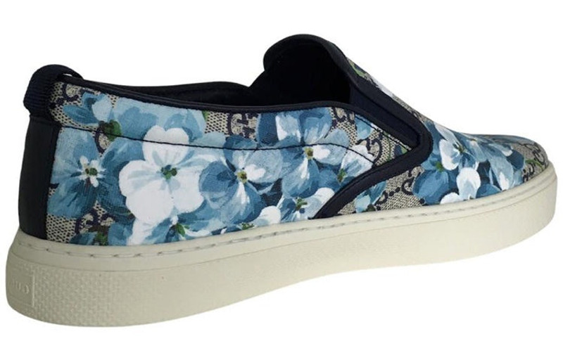 Gucci GG Supreme Canvas Slip-On 'Blue Floral' 546152-KU2E0-8471 4