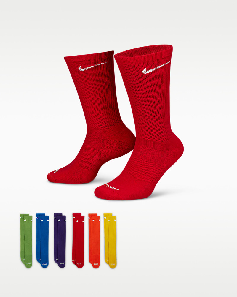 Nike Everyday Plus Cushioned Training Crew Socks (6 Pairs) 1