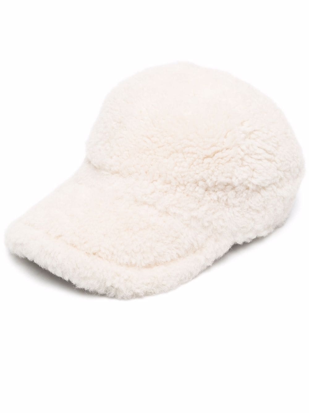 shearling baseball cap - 1