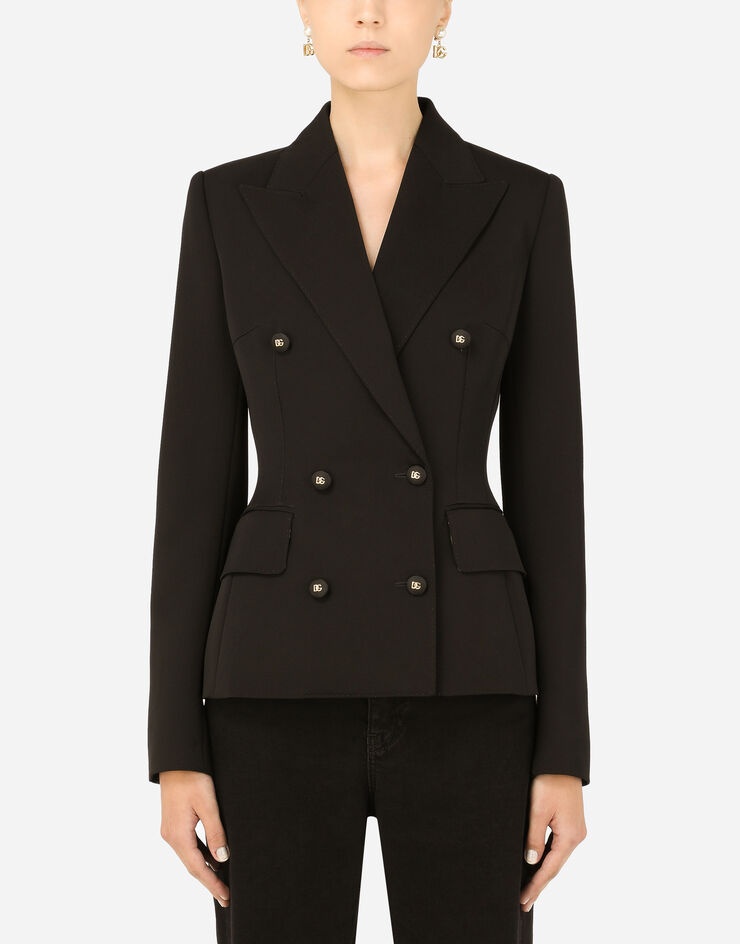 Dolce-fit woolen jacket with branded buttons - 2