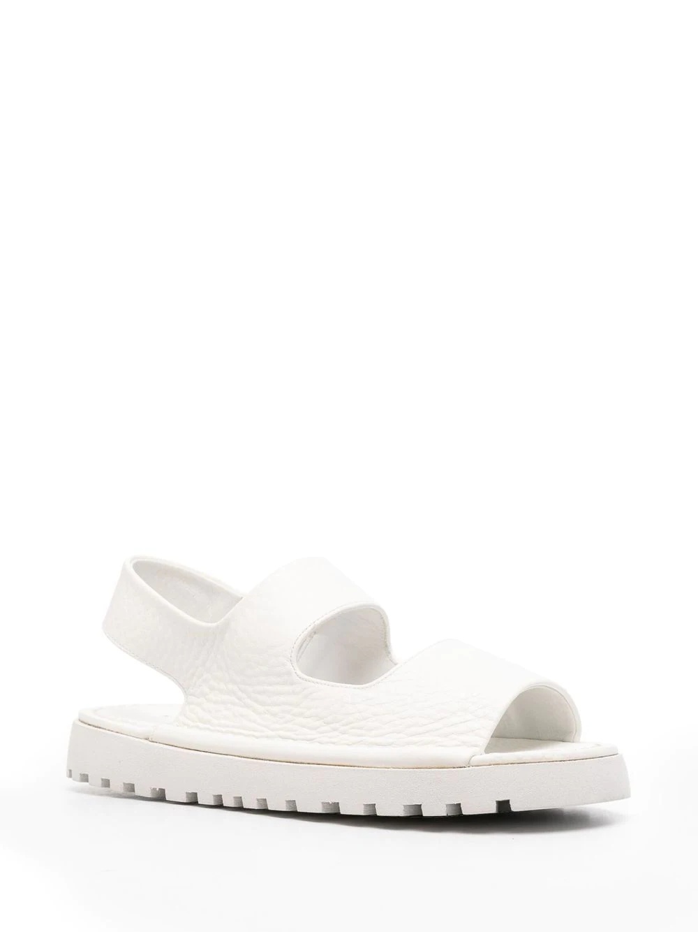double-strap leather sandals - 2