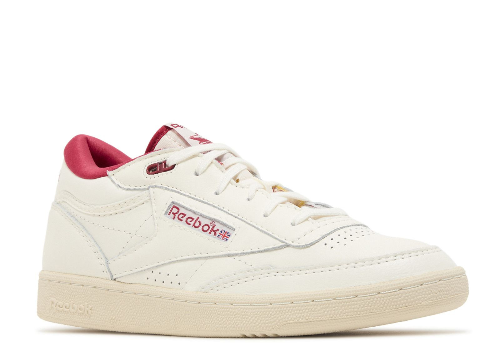 CLUB C MID 2 VINTAGE 'CHALK FLASH RED' - 2