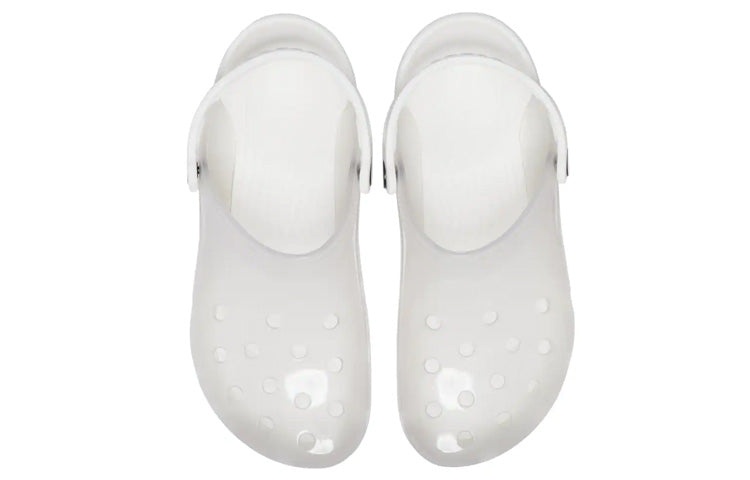 (WMNS) Crocs Jelly Crocs Transparent Unisex White Sandals 206908-100 - 5