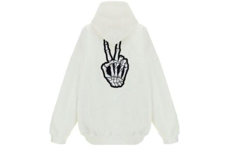 Balenciaga Drip Peace Hoodie Large Fit 'White' 651799TKVA2863932 - 2