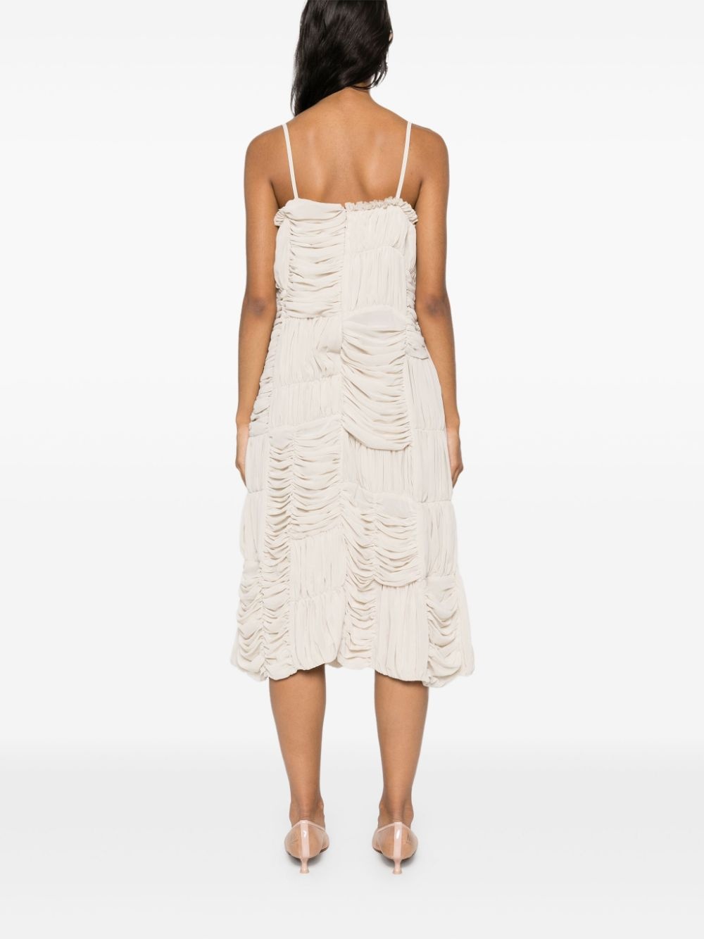 ruched midi dress - 4