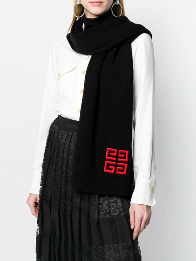 Givenchy logo embossed scarf outlook