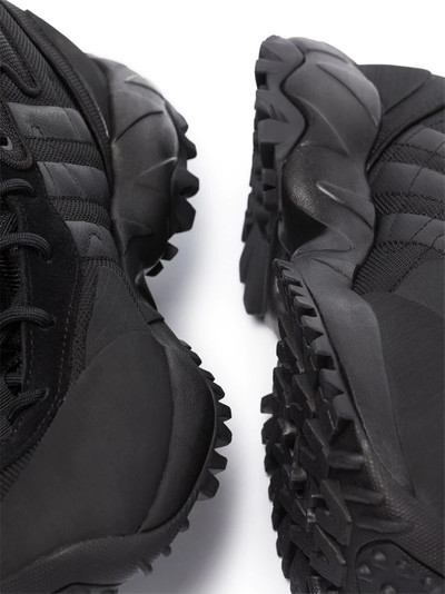 Y-3 embossed logo lace-up boots outlook