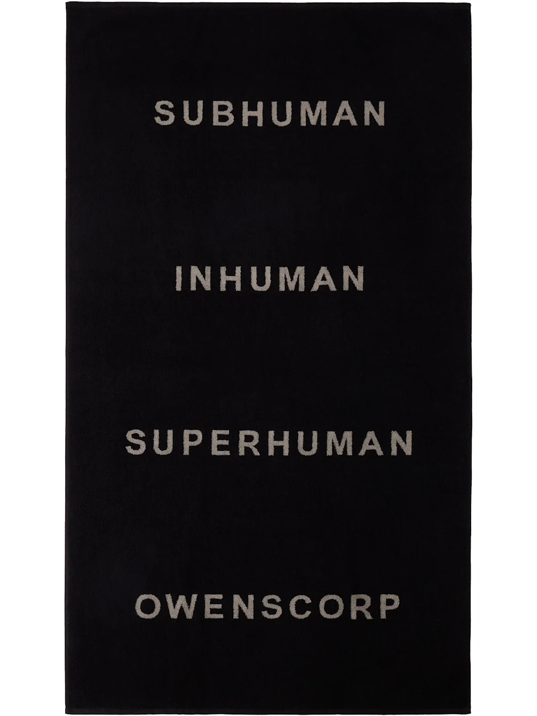 Off-White & Black Beach Towel - 1
