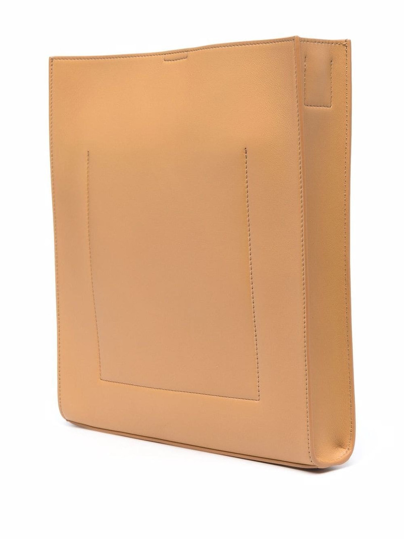 Tangle embossed-logo leather bag 3