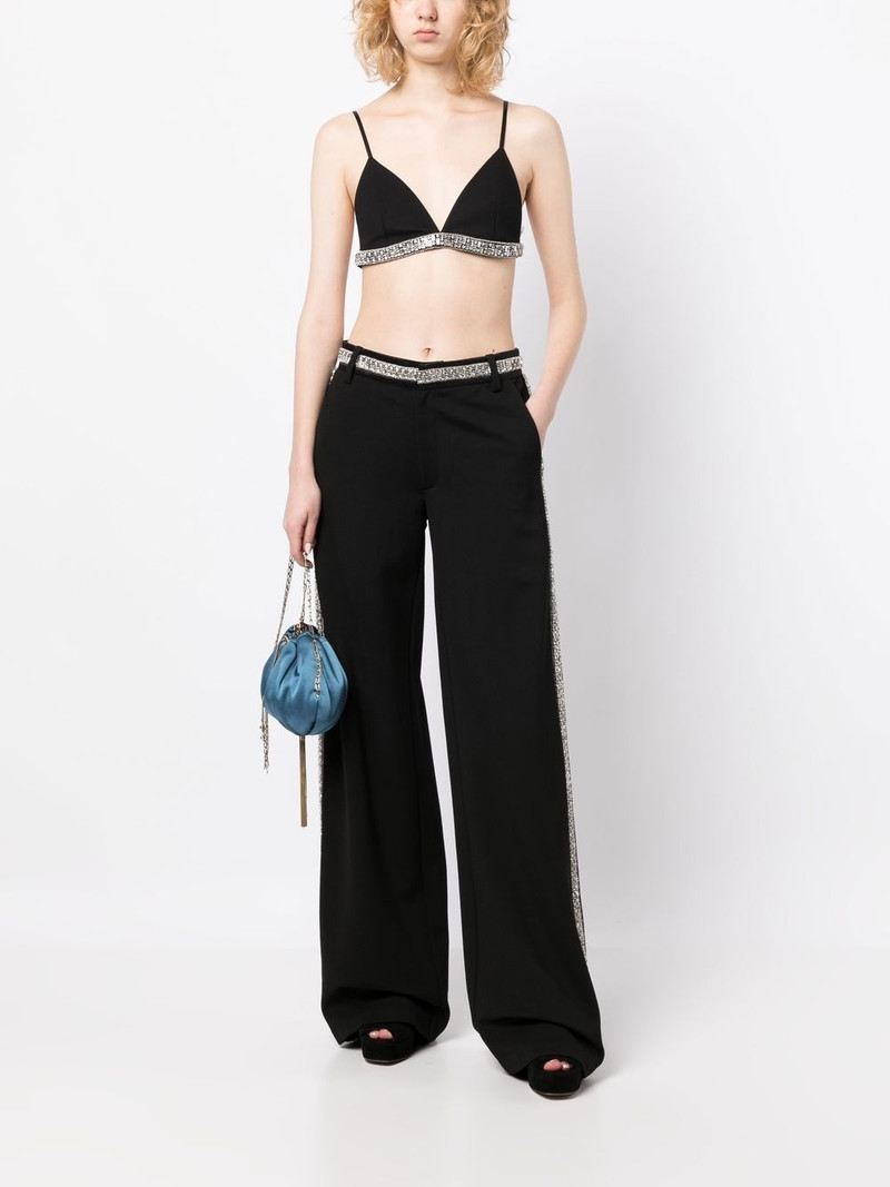 RETROFÊTE Jessa crystal-embellished trousers outlook
