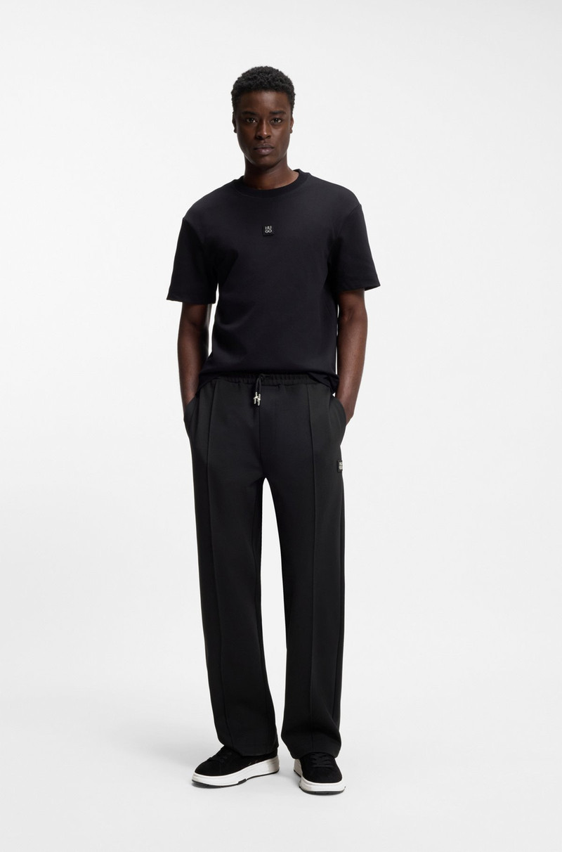 HUGO PINTUCK-PLEAT TRACKSUIT BOTTOMS IN A RELAXED FIT outlook