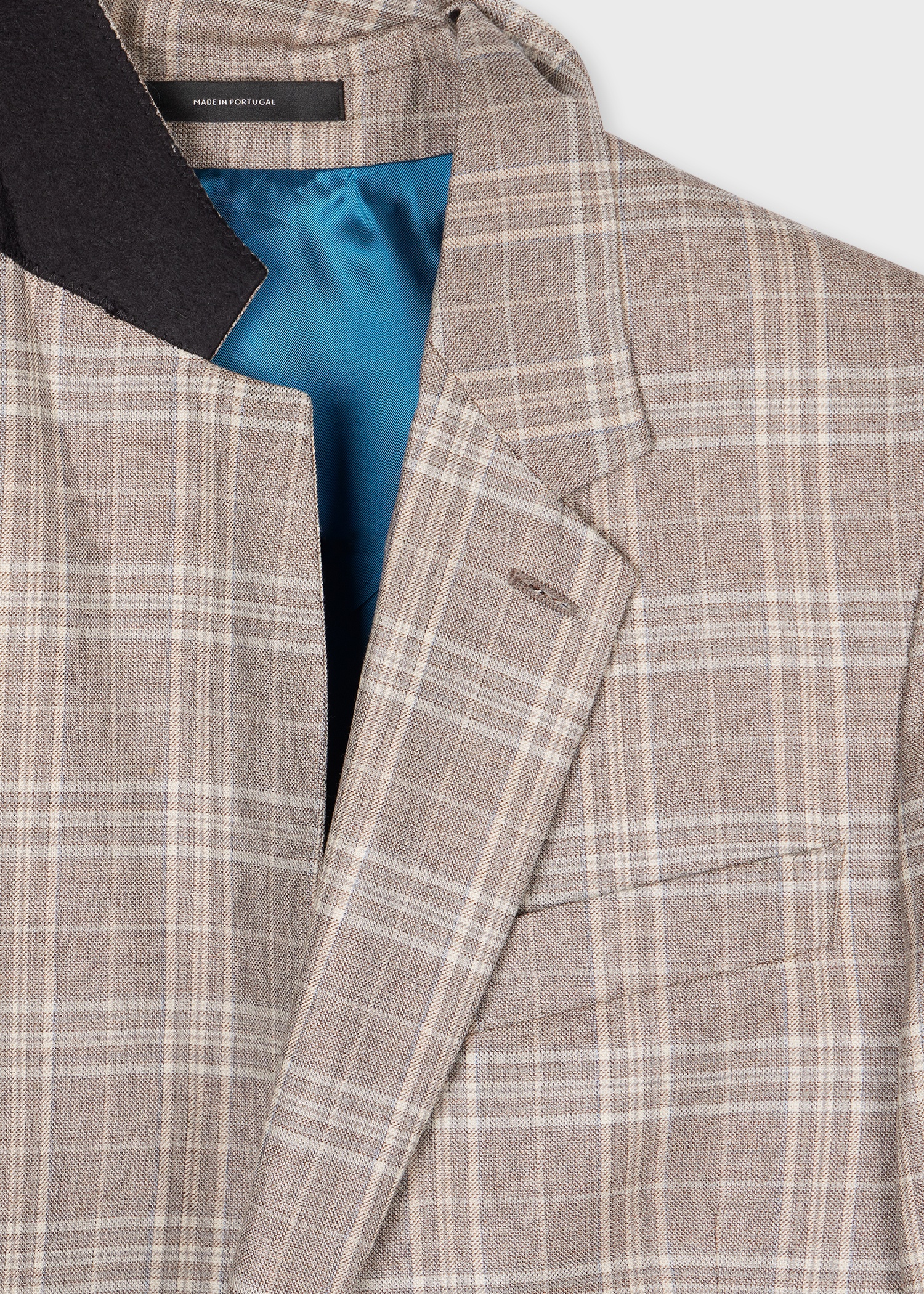 Grey Check Buggy Lined Wool Suit - 3