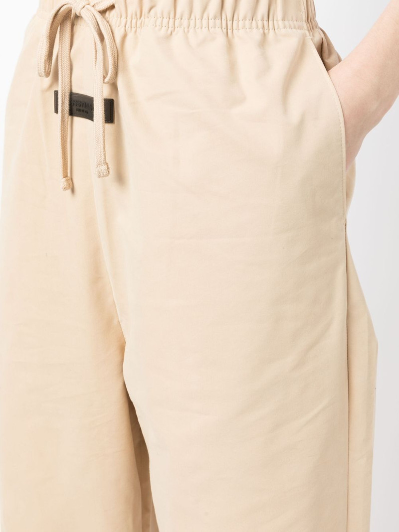 logo-patch drawstring-waistband trousers 5