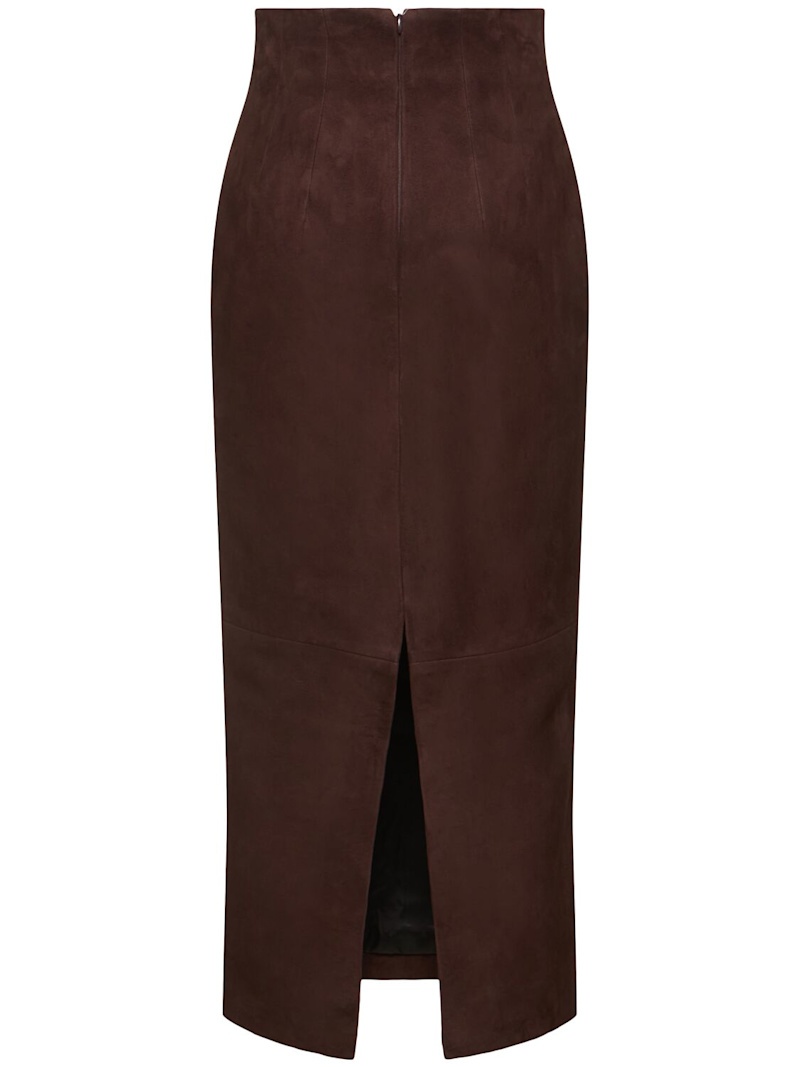 Loxley leather long skirt - 3