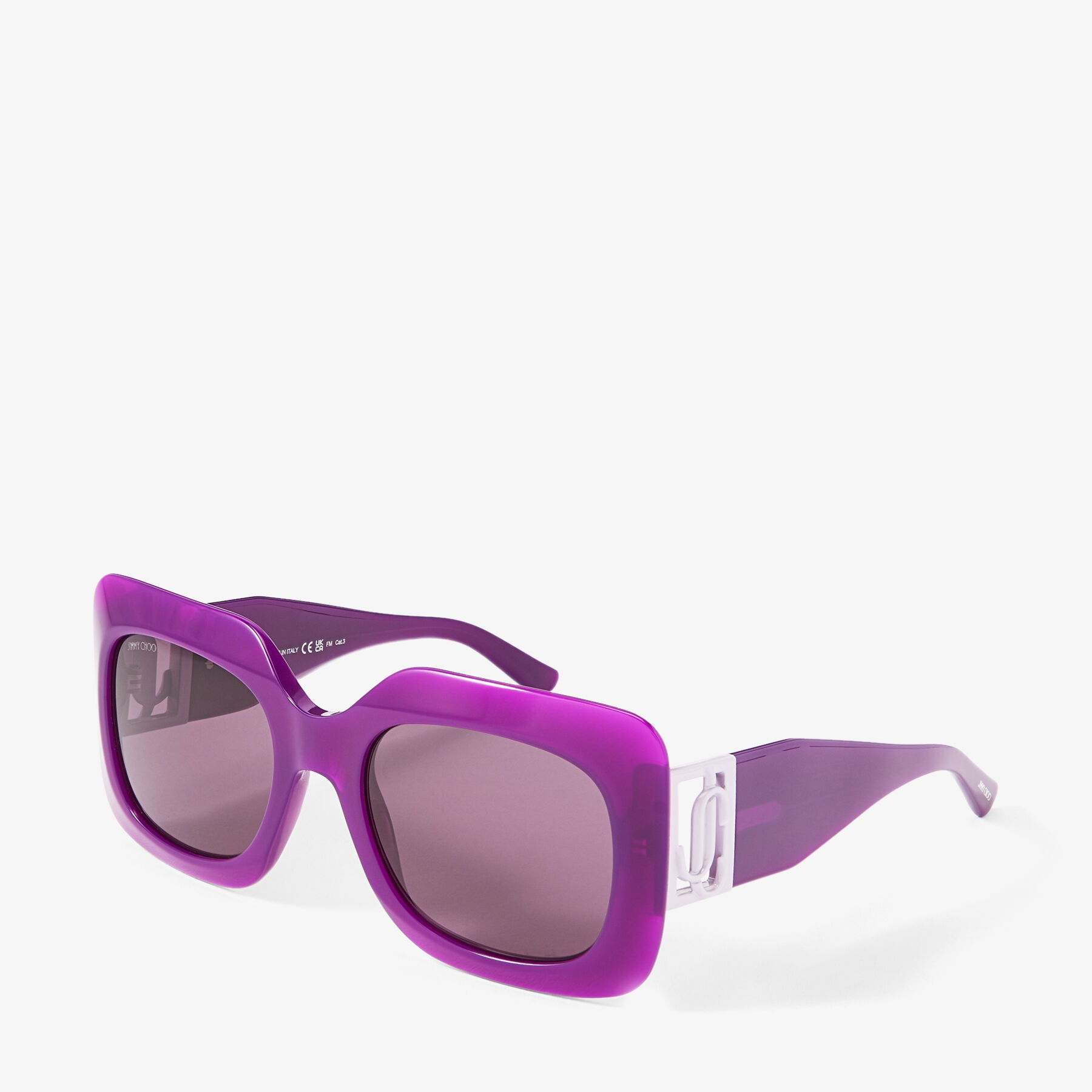Gaya
Violet Square Frame Sunglasses with JC Emblem - 3