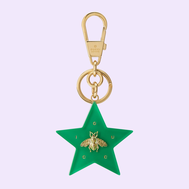 Gucci bee star-shaped keychain 1
