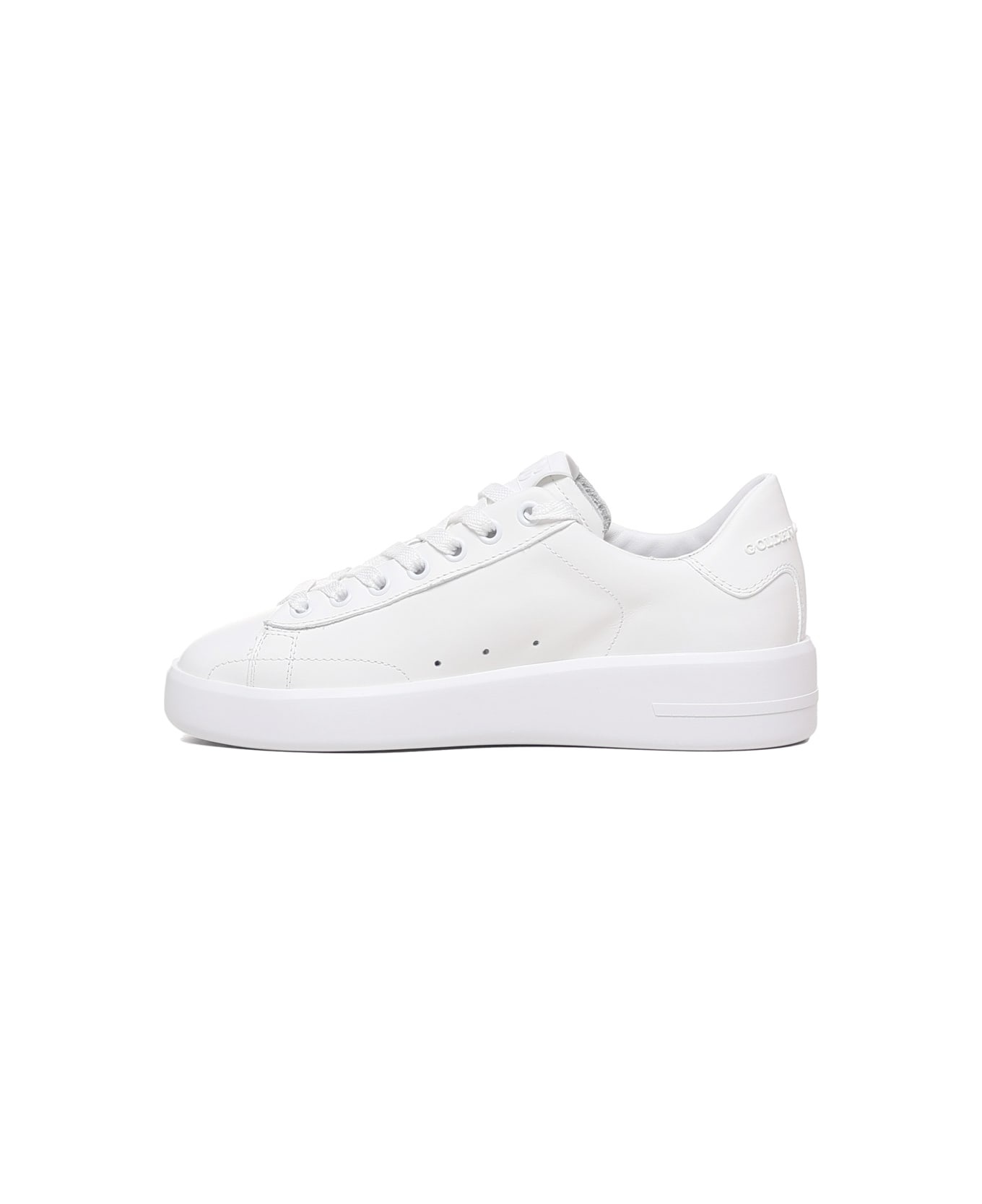 Pure New Sneakers In Leather With Contrasting Heel Tab - 4