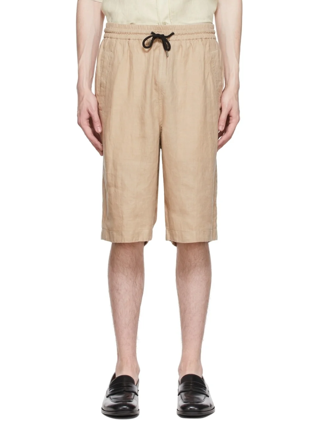 Beige Hemp Shorts - 1