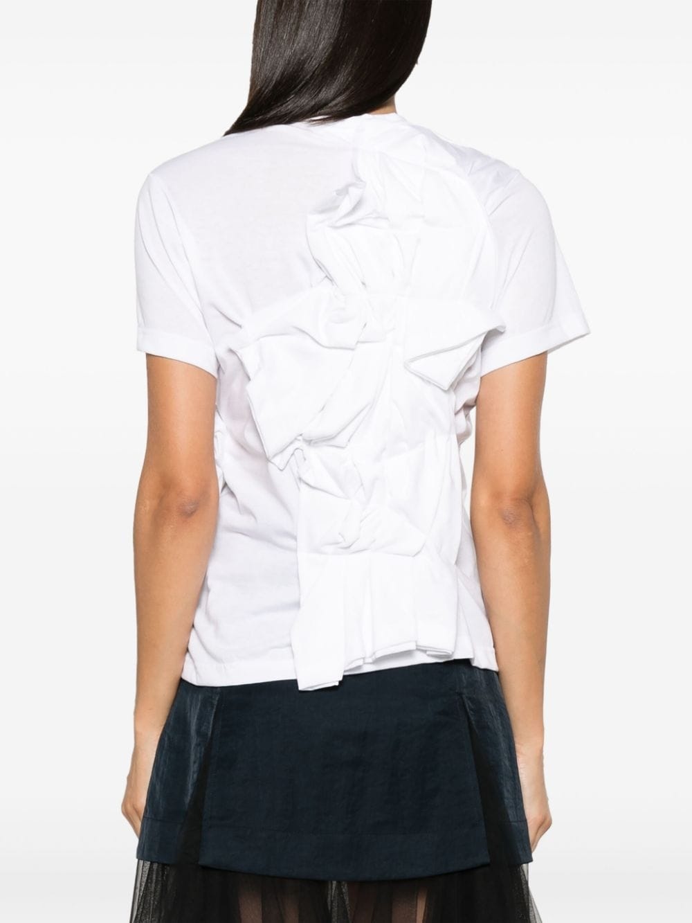 3D-detail cotton T-shirt - 4