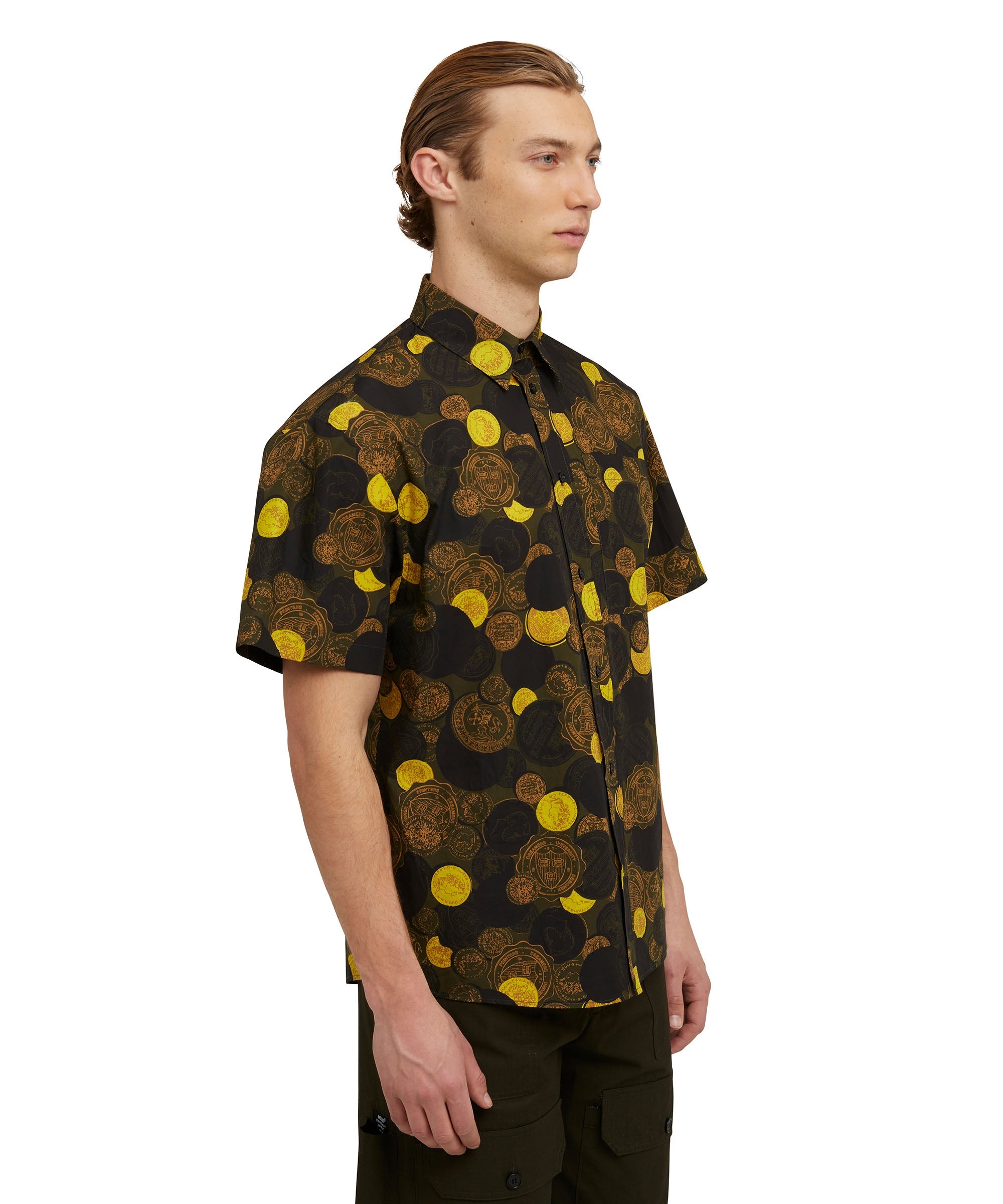 Organic cotton shirt with "all-over Token" print - 4