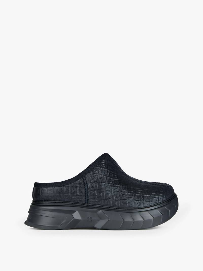 WINTER MALLOW MULES IN 4G LEATHER AND FAUX FUR 1