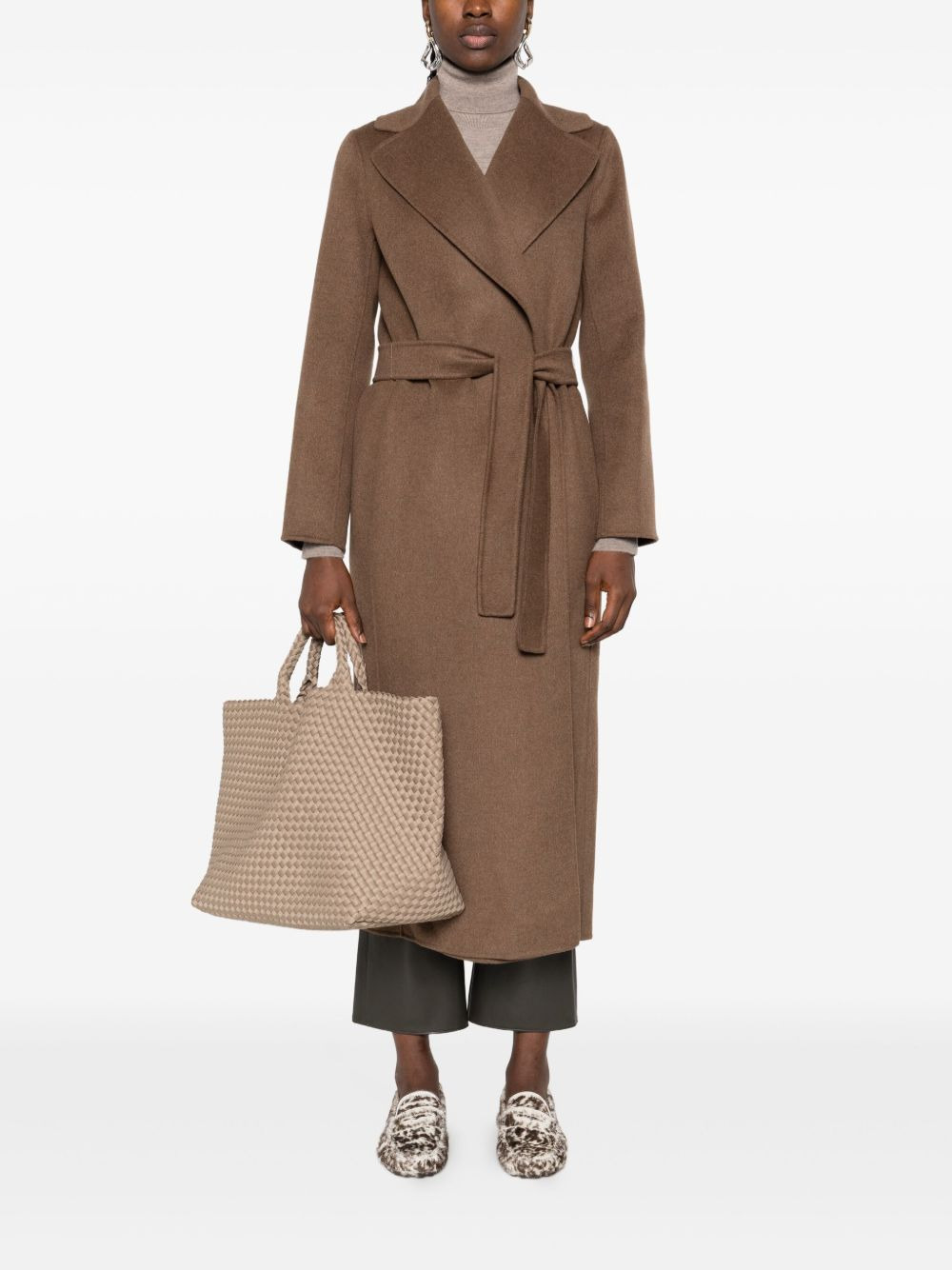 belted wrap coat - 2