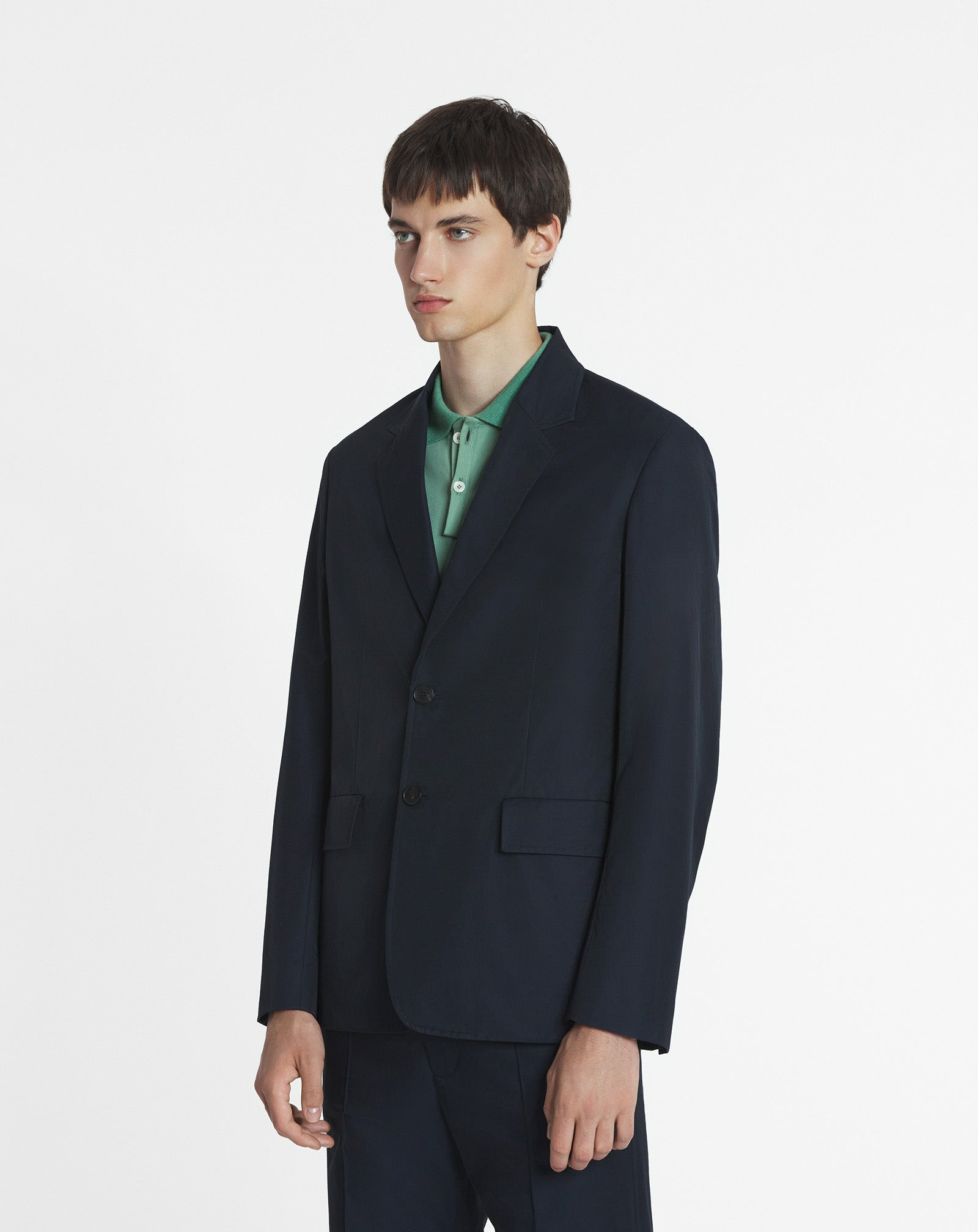 TECHNICAL COTTON STRAIGHT FIT JACKET - 3