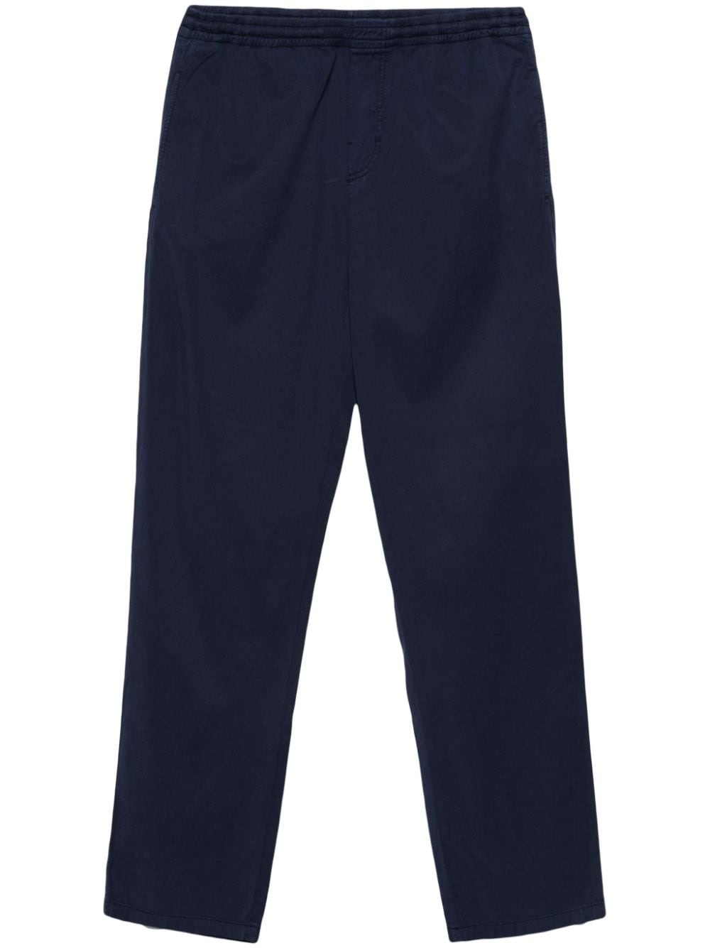 drawstring-waist tapered trousers - 1