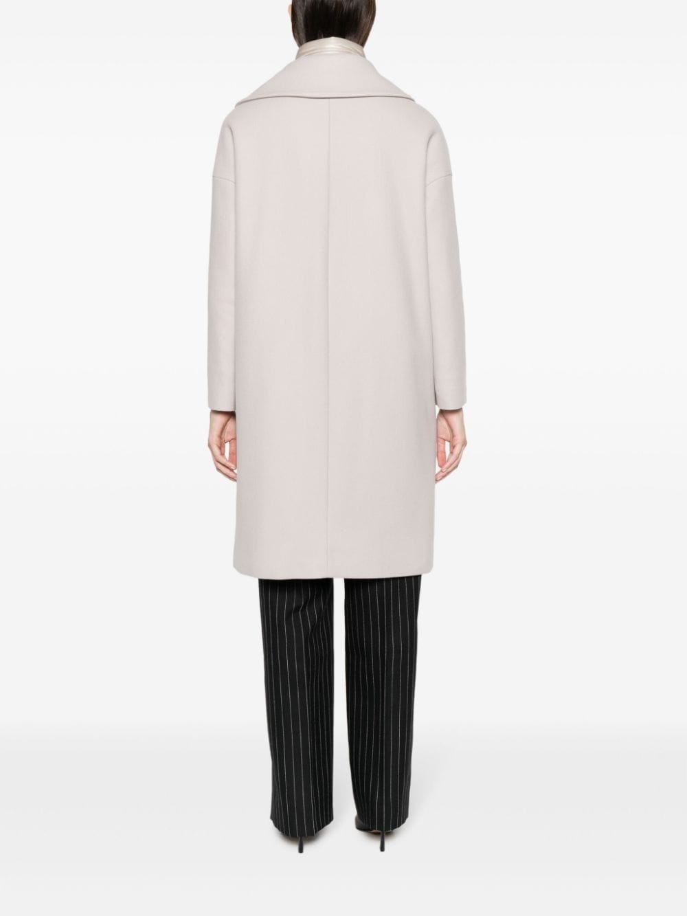 padded-bib single-breasted coat - 4