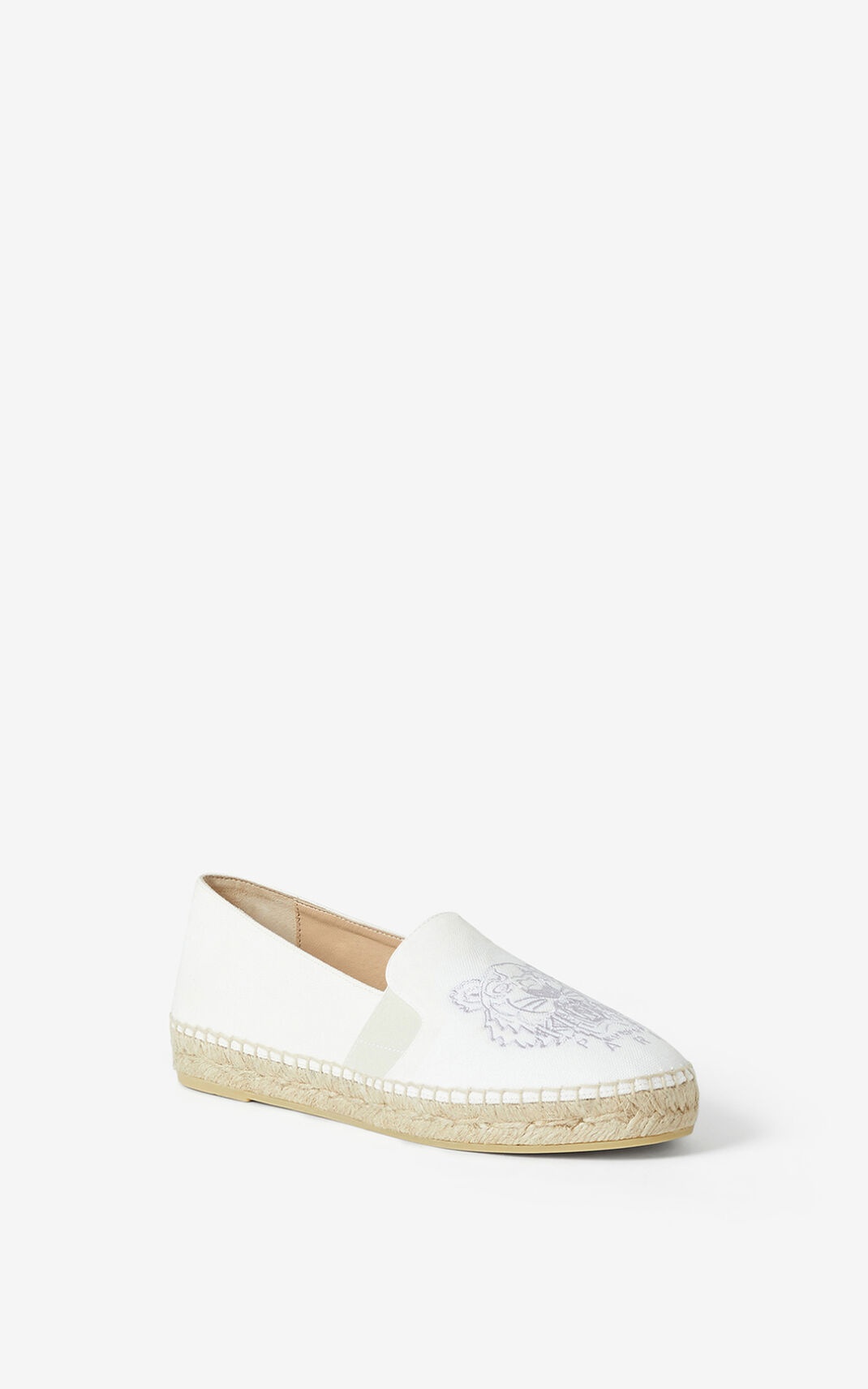 Tiger elasticated canvas espadrilles - 3