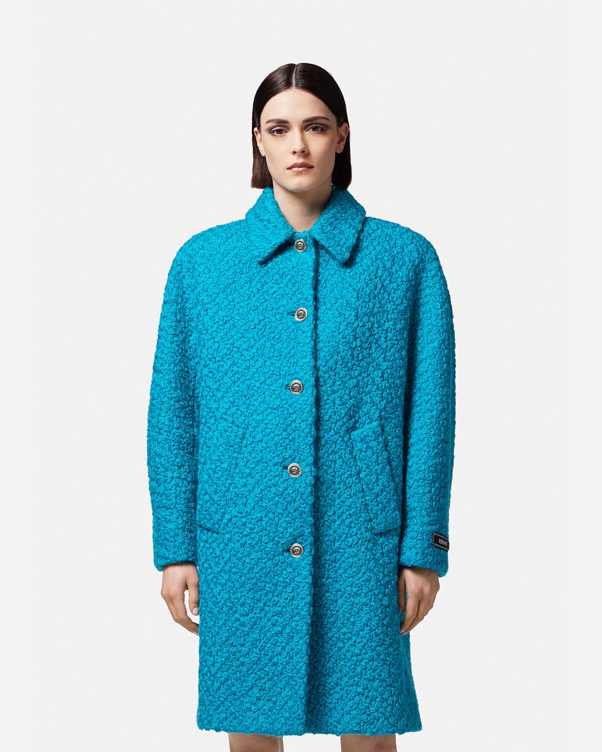 Rounded Wool Bouclé Coat - 3