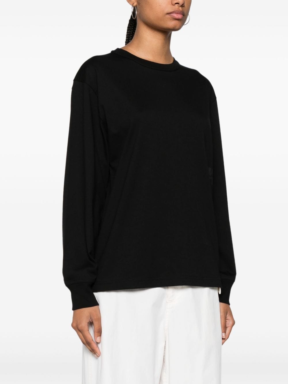 raised-logo long-sleeve T-shirt - 3