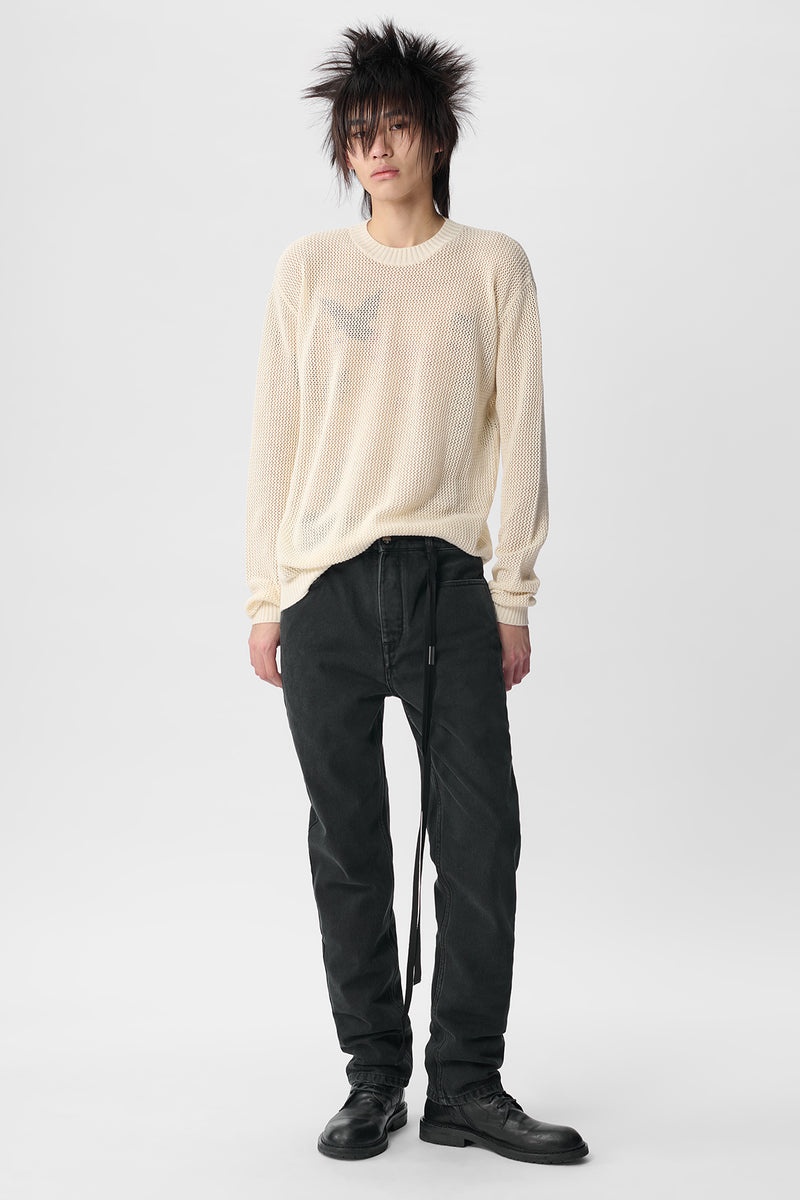 Manus Cotton Crochet Knit Sweater - 4